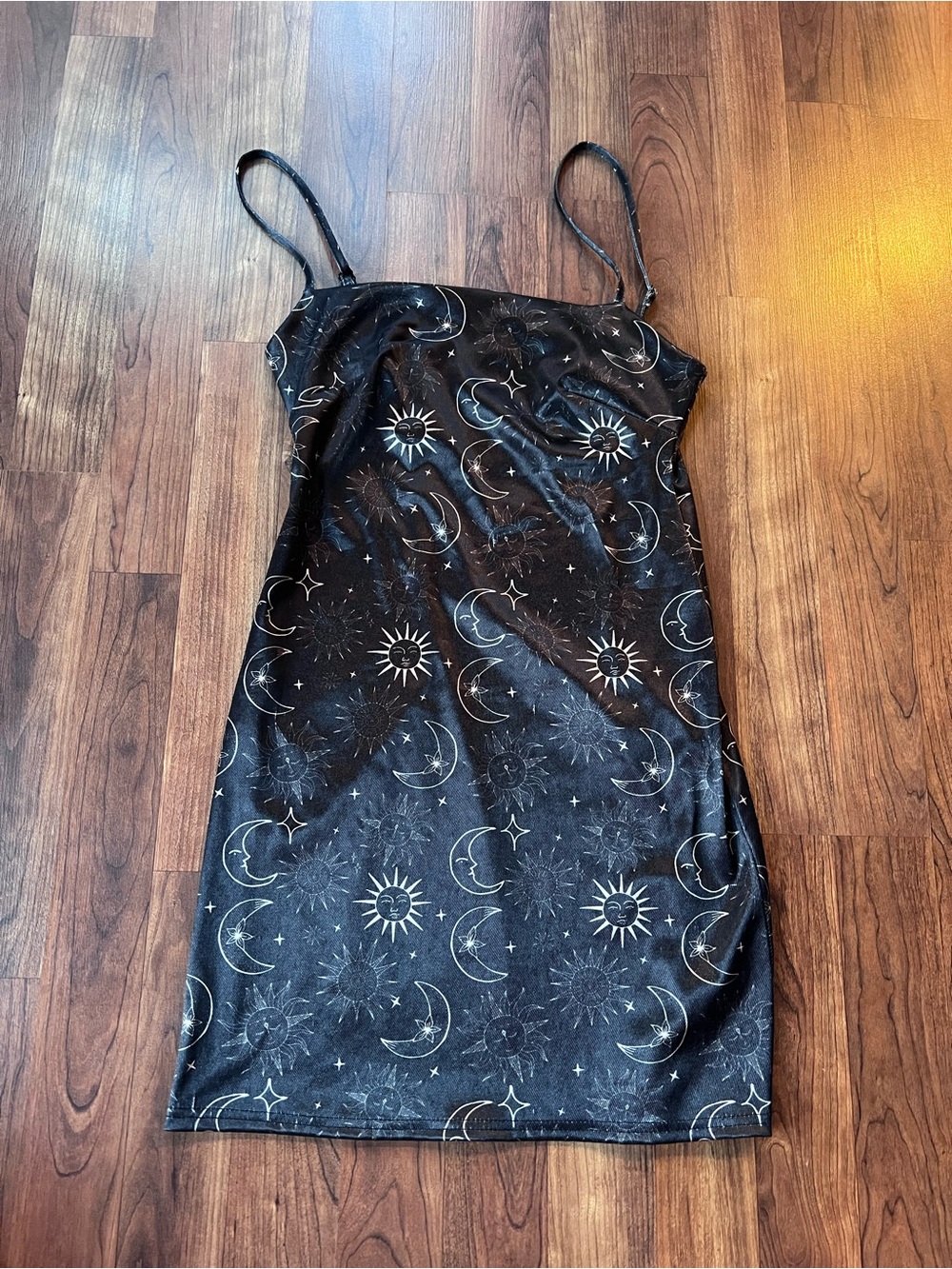 Urban Outfitters Celestial Sun Moon Mini Dress Black Small Whimsigoth